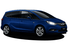 Car Hire Bishop Auckland - Vauxhall Zafira 7-Seater - Minibus hire Bishop auckland